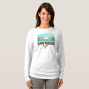 San Diego Design - einfaches Langarm-T-Shirt T-Shirt