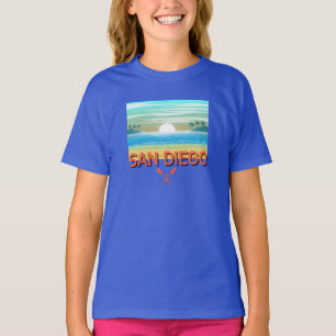 San Diego Design - Einfaches Mädchen-T-Shirt T-Shirt