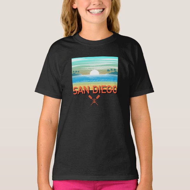 San Diego Design - Girls' Basic T - Shirt (Vorderseite)