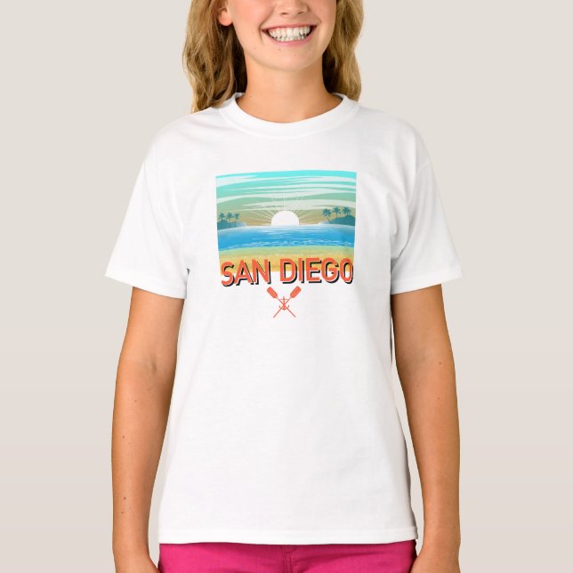 San Diego Design - Girls' Basic T - Shirt (Vorderseite)