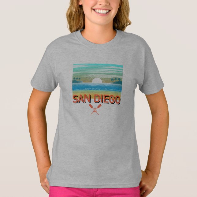 San Diego Design - Girls' Basic T - Shirt (Vorderseite)