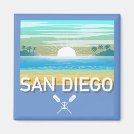 San Diego Design - Square Magnet