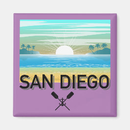 San Diego Design - Square Magnet