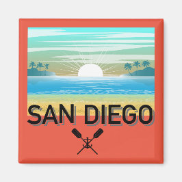 San Diego Design - Square Magnet