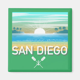 San Diego Design - Square Magnet
