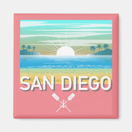 San Diego Design - Square Magnet