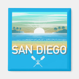 San Diego Design - Square Magnet