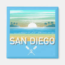 San Diego Design - Square Magnet