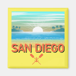 San Diego Design - Square Magnet