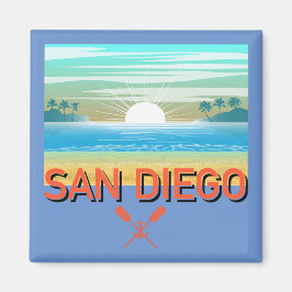 San Diego Design - Square Magnet
