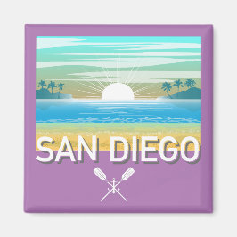 San Diego Design - Square Magnet