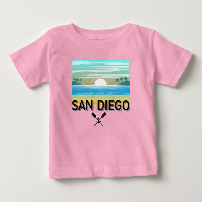 San Diego Design - T-shirt Baby Fine Jersey (Devant)