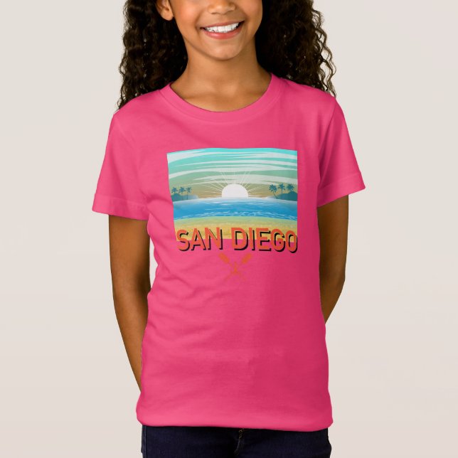 San Diego Design - T-shirt Girls Jersey (Devant)