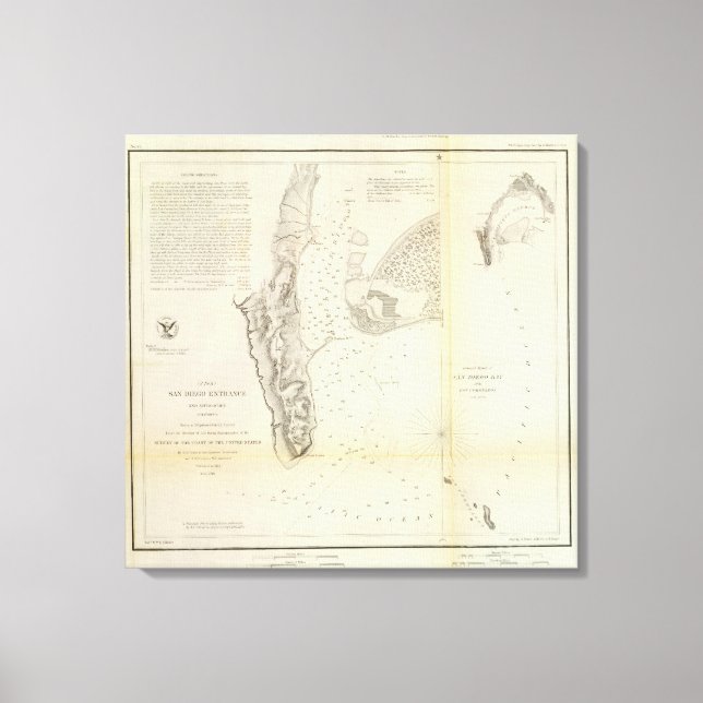 San Diego Eingang Leinwanddruck (Vorderseite)