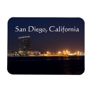 San Diego Hafen nachts Magnet