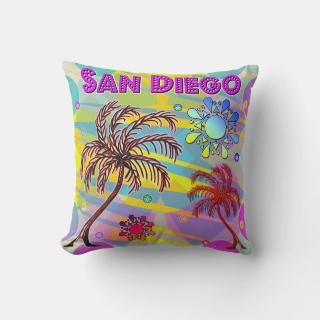 San Diego Happy et Hope Coussin (Recto)