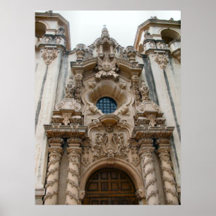 San Diego historische Kirche Poster