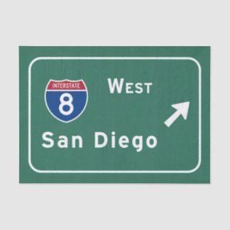 San Diego I-8 Westausgang zwischenstaatliches Seidenpapier