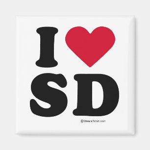 SAN DIEGO - "I LIEBE SD" "I LIEBE SAN DIEGO" MAGNET