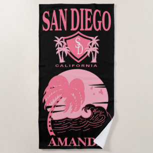 San Diego Junggeselinnen-Abschied Individueller Ur Strandtuch