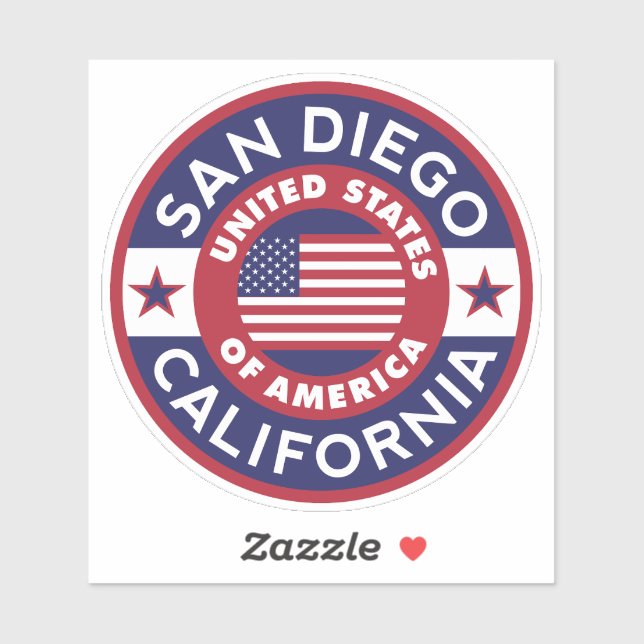 SAN DIEGO, Kalifornien Aufkleber (Blatt)