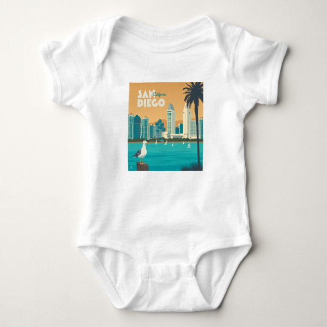 San Diego, Kalifornien Baby Strampler (Vorderseite)