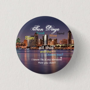 San Diego, Kalifornien Button