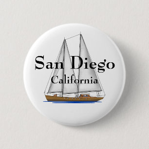 San Diego Kalifornien Button