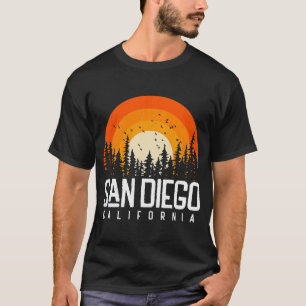 San Diego Kalifornien CA Retro 70er 80er 90er T-Shirt