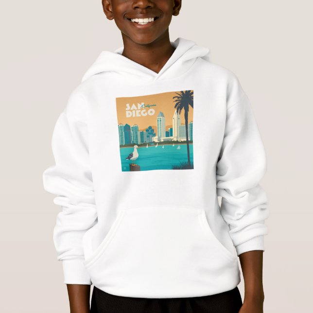 San Diego, Kalifornien Hoodie (Vorderseite)