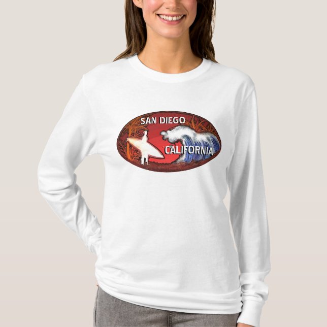 San Diego Kalifornien, Hoodie T-Shirt (Vorderseite)