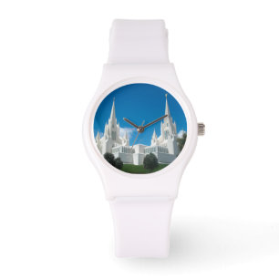 San Diego Kalifornien LDS Tempel-weiße Uhr