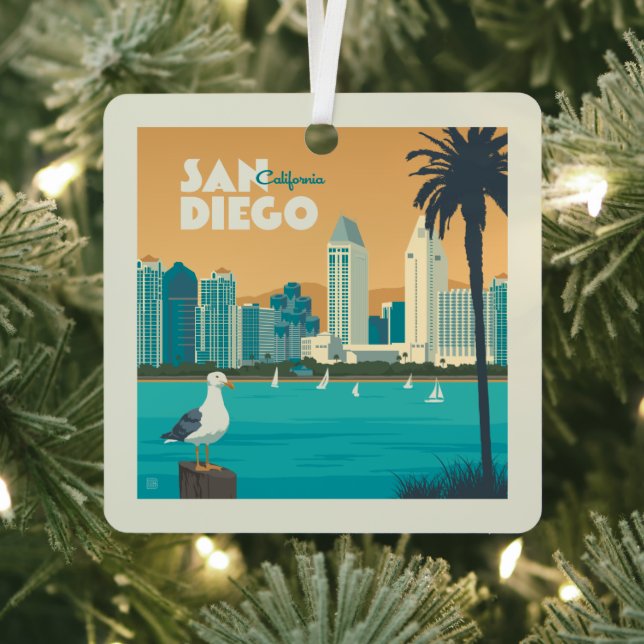 San Diego, Kalifornien Ornament Aus Metall (InSitu)