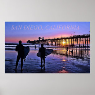 San Diego Kalifornien Plakat