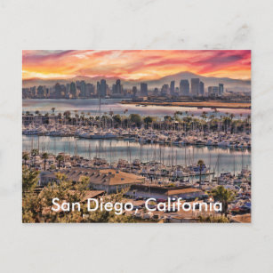 San Diego, Kalifornien Postkarte