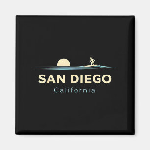 San Diego Kalifornien Retro-Surfboards Surf Sommer Magnet