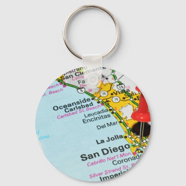 San Diego, Kalifornien Schlüsselanhänger (Vorderseite)