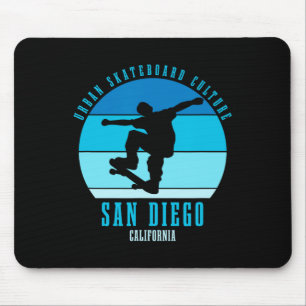 San Diego Kalifornien Skateboarder Urne Skateboard Mousepad