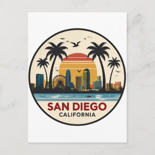 San Diego Kalifornien Skyline Postkarte
