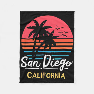 San Diego Kalifornien Strandurlaub Vintage Fleecedecke