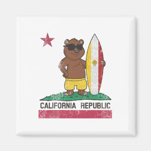 San Diego Kalifornien Surfer Bär Surfen Männer Fra Magnet