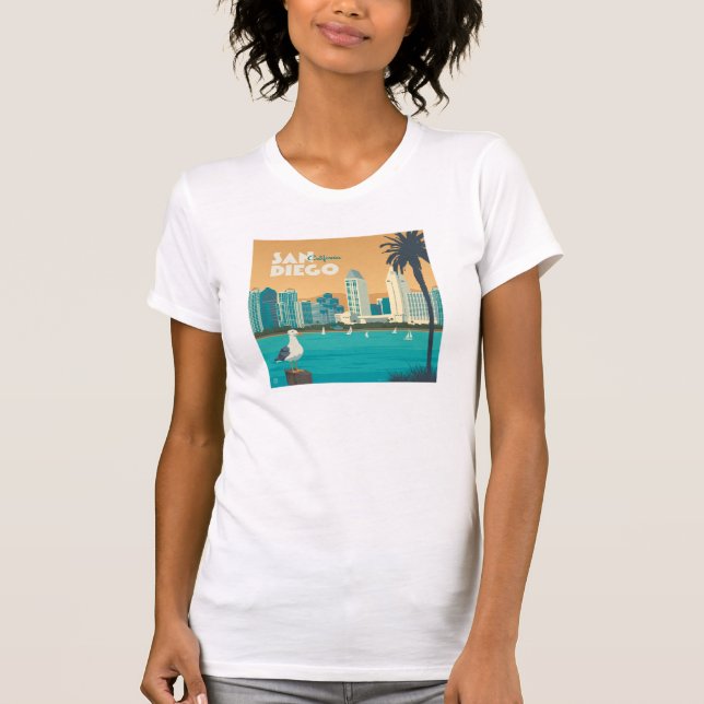 San Diego, Kalifornien T-Shirt (Vorderseite)