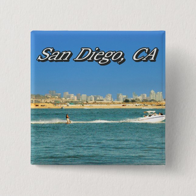 San Diego Knopf Button (Vorderseite)