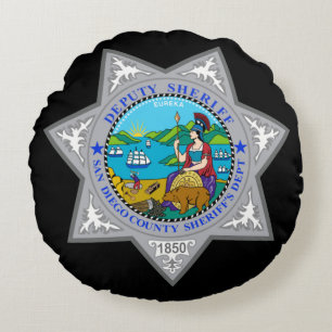 San Diego Landkreis Sheriff Department Rundes Kissen