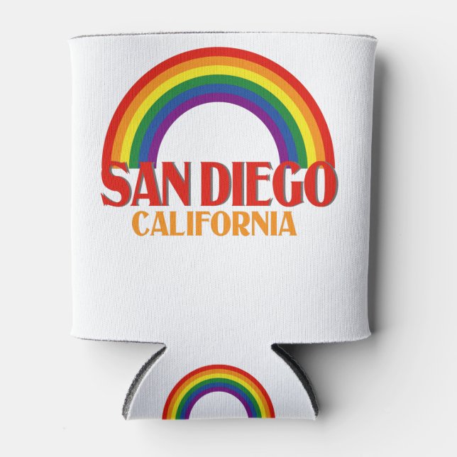 San Diego LGBT Day Rainbow Flag Pride Calofornia Dosenkühler (Vorderseite)