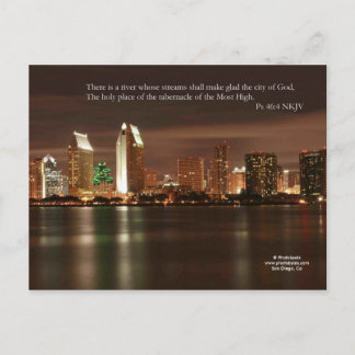 San Diego Lights Postkarte