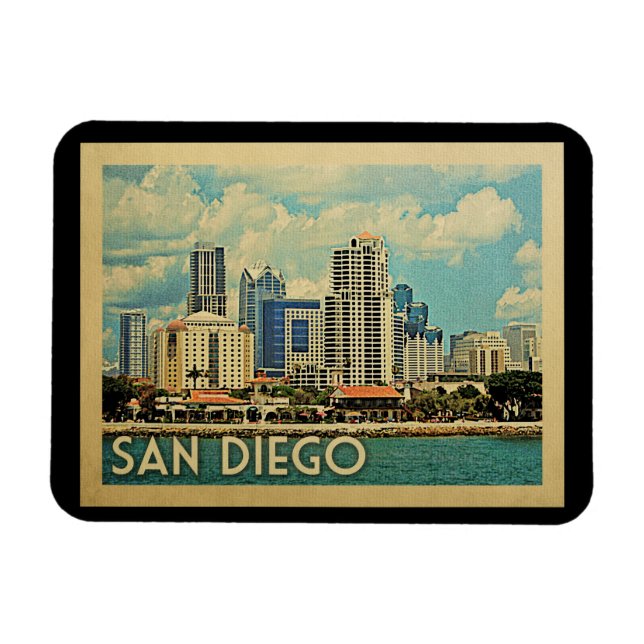 San Diego Magnet Skyline California (Horizontal)