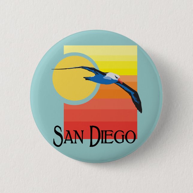 San Diego Möve Button (Vorderseite)