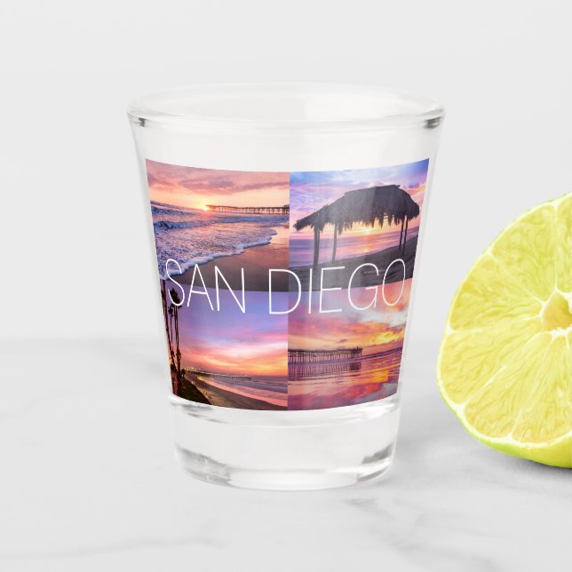San Diego Pacific Beach Windansea Schnapsglas (Vorderseite)
