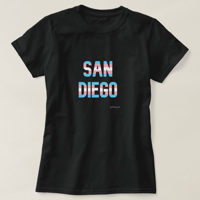 San Diego Pride Transgender Flag T-Shirt (Design vorne)